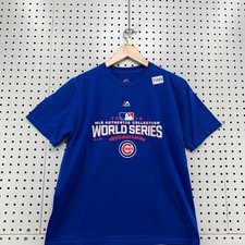 Chicago Cubs Shirt Blue 2016 World Series Champion Youth XL 18x24 MLM Baseball