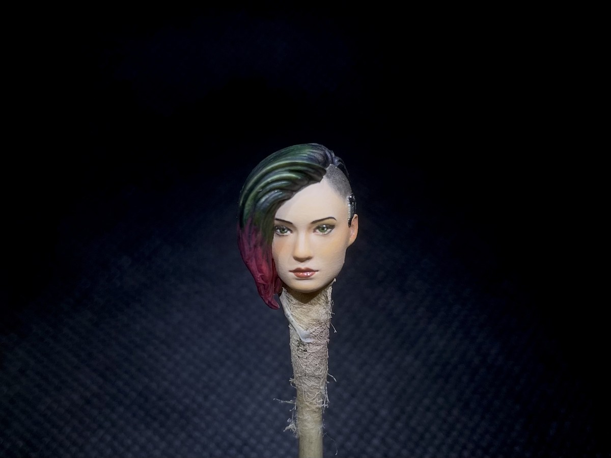 118 Cyberpunk Judy Alvarez Head Sculpt Sculpture for 3.75 Joytoy Bfs  Figure | eBay