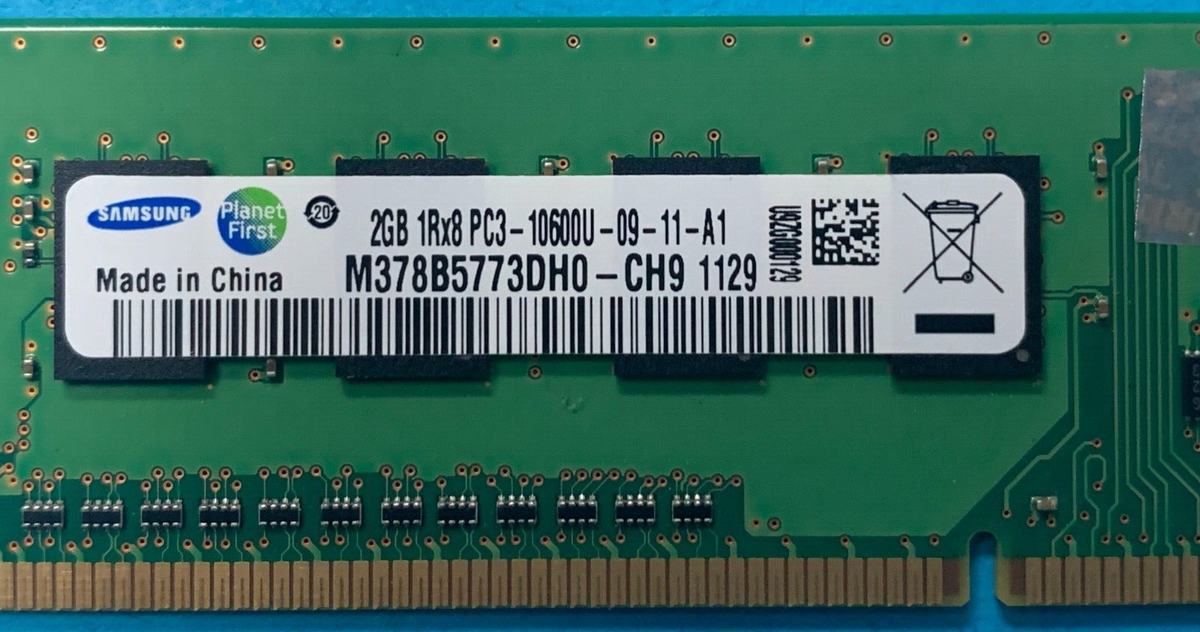 🔥Samsung 2GB 1Rx8 PC3-10600U DESKTOP MEMORY RAM M378B5773DH0-CH9