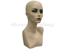 2PCS Female Mannequin Head Bust Wig Hat Jewelry Display Skin MD-PH17 X2