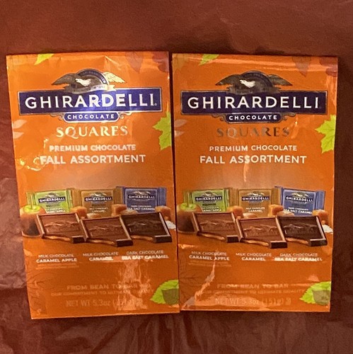 2 BAGS Ghirardelli Chocolate Squares FALL Assortment Milk & Dark Chocolate 5.3oz - Picture 8 of 8