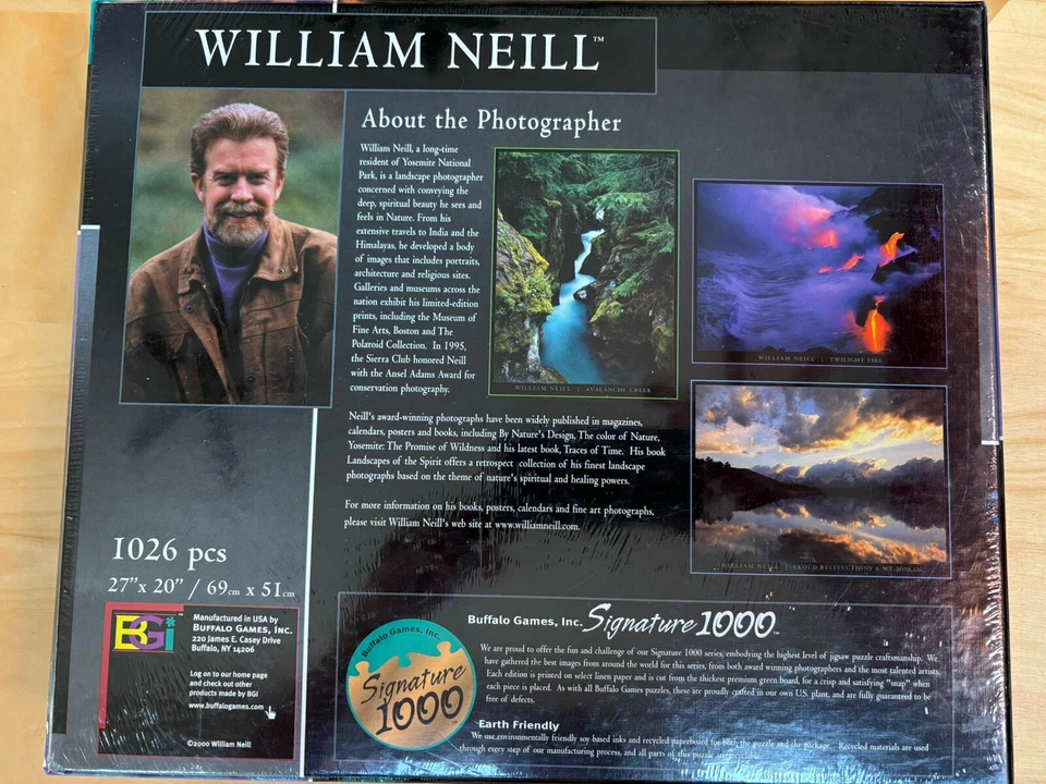Rompecabezas William Neill Twilight Fire 1026 piezas 27" x 20" - TOTALMENTE NUEVO / SELLADO Foto 2 de 3