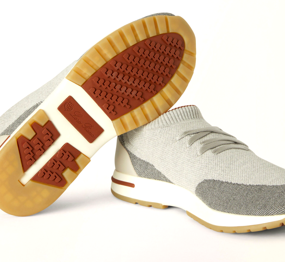 Loro Piana☆未使用☆最終売り切りSale！ LORO PIANA 360 Flexy Walk Leather-Trimmed Wish® Wool Sneakers