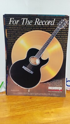 WASHBURN GUITAR EA-40 ELECTRO ACOUSTIC GUITAR PRINT AD 11 X 8.5 . F-1