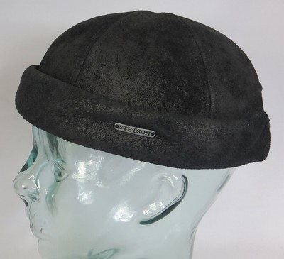leather docker hat
