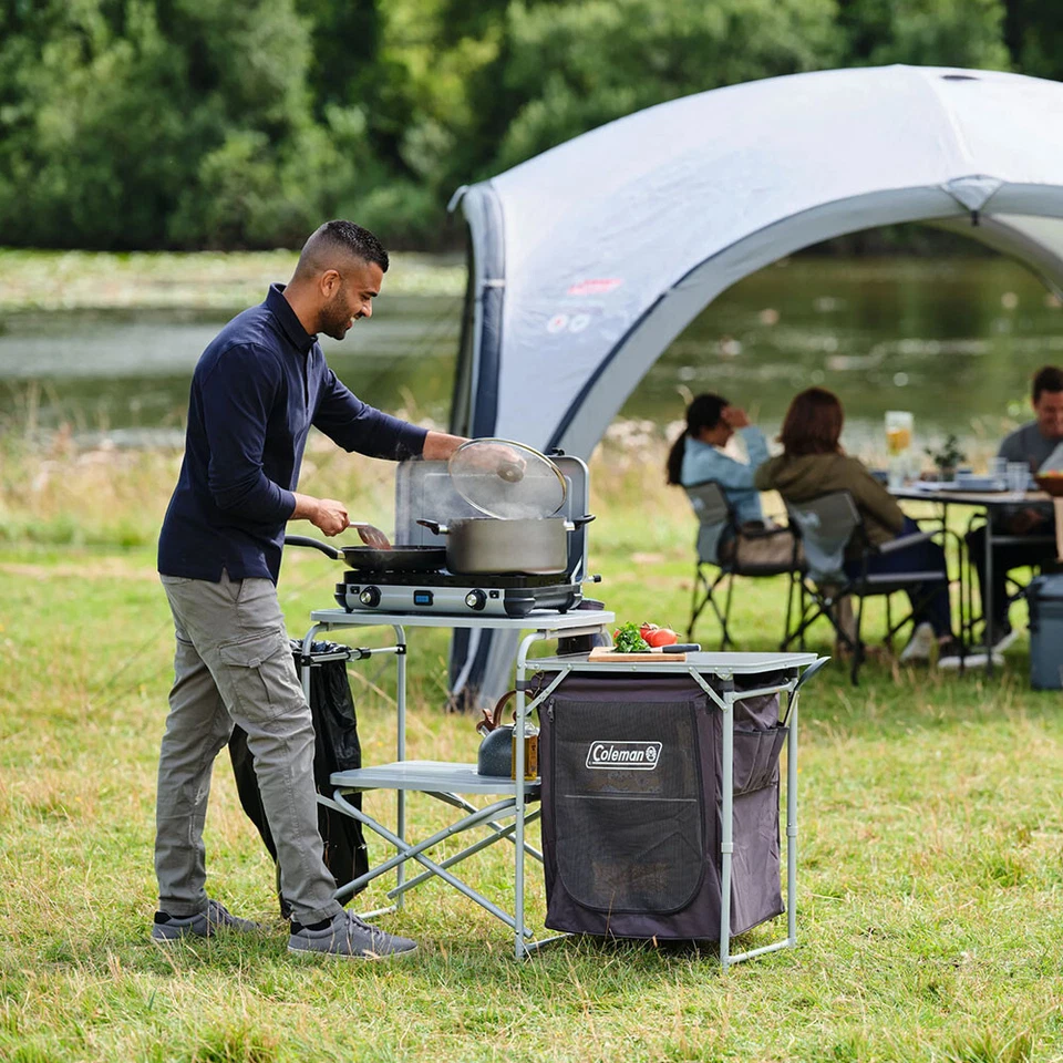 Mesa De Cocina Coleman Mueble Mesa De Camping Al Aire Libre Mesa De Parrilla - Imagen 4 de 4