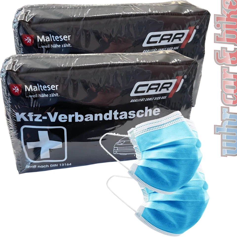 LEINA-WERKE 2x Car First Aid Kit New Standard 2025 Car1 Vehicle First Aid Kit EXP 12/29 DIN 13164