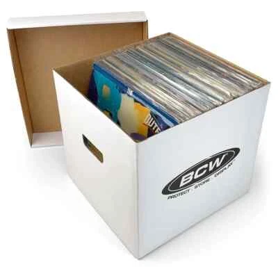 Vinyl Record Storage Box (Pack of 10 Boxes) - Fits 12" LP Albums - BCW