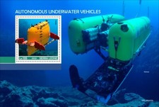 Autonomous Underwater Vehicles Drones MNH Stamps 2023 Sierra Leone S/S