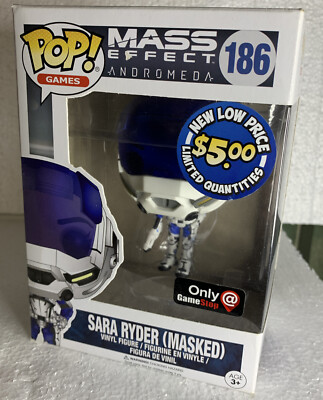Funko POP! Mass Effect Andromeda Sara Ryder-Masked #186 2017 Game Stop Exclusive