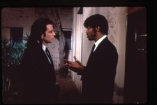 Pulp Fiction John Travolta Samuel L. Jackson Original 35mm Transparency Stamped