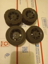 Vintage Team Associated RC10L Bolink TRC Pan Blue Dot Foam Tires & Wheels 1830