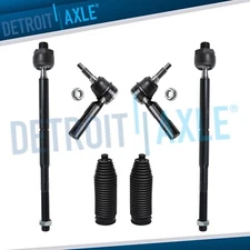 RWD 6pc Front Inner Outer Tie Rod Set and Boot Kit for 300 Charger Challenger