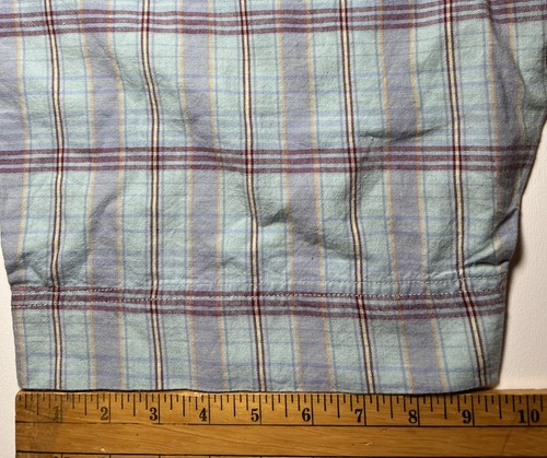 Plaid Shorts Size 34 Waist Blue Golf Casual Preppy New With Tags Boys Size 13/14 - Picture 11 of 13