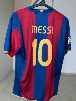Nike 20072008 FC Barcelona jersey #10 messi HOME FOOTBALL SHIRT