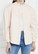 Dunnes Pink Size Large Ruched Seam Denim Jacket Brand New With Tags