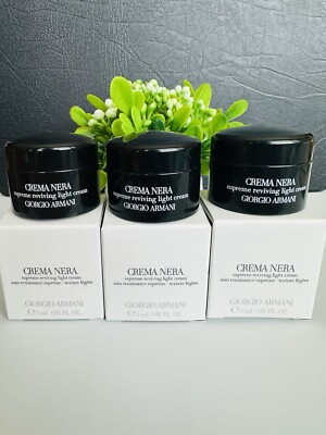 Giorgio Armani Crema Nera Supreme Reviving Light Cream Mini 5ml Each (3pcs)