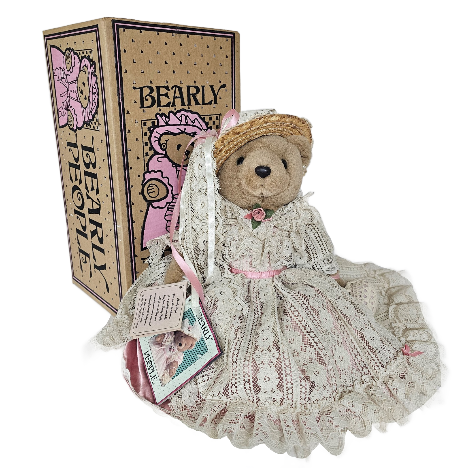 Teddy bear ぬいぐるみ 約20cm アンティーク 1991 Bearly People Victorian Elegance 