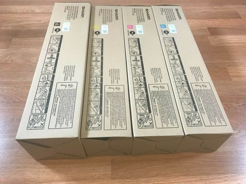 New Genuine Sharp MX-6204N,6500N,6580N,7040N,7090N,7500N MX-62NT CMYK Toner Set - Picture 6 of 7