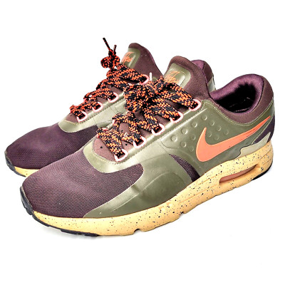 Nike Air Max Zero Airmax SE Brown Rust Sneakers 918232-200 Mens Shoes Size 9.5