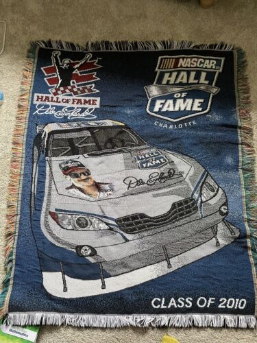 Dale Earnhardt Woven Graphic Blanket Nascar Tapestry Knit Blanket 2010 NASCAR - Imagen 1 de 5