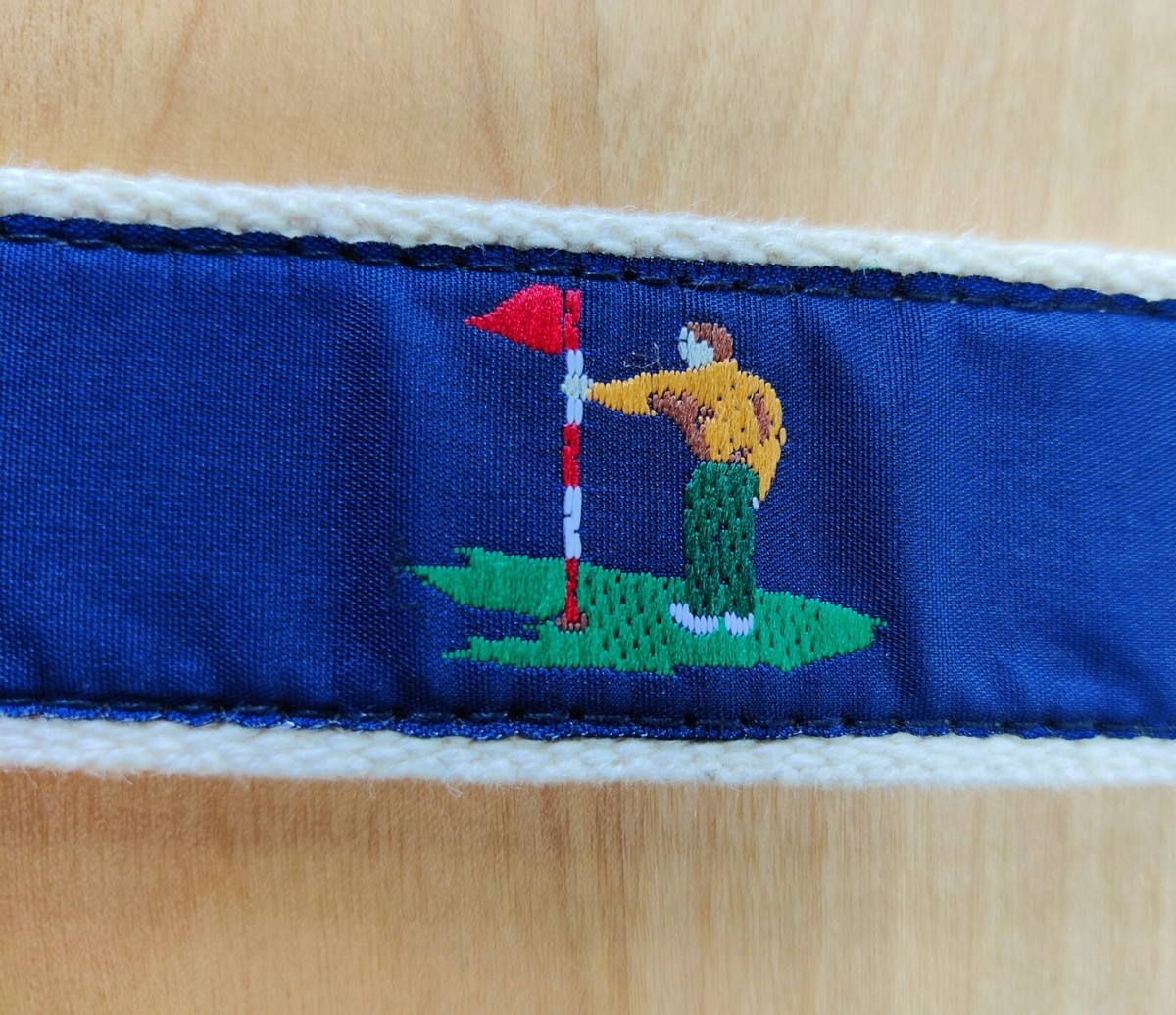 Ceinture Homme Canterbury République Dominicaine - Taille 38 - Cuir Et Toile - Golfeur