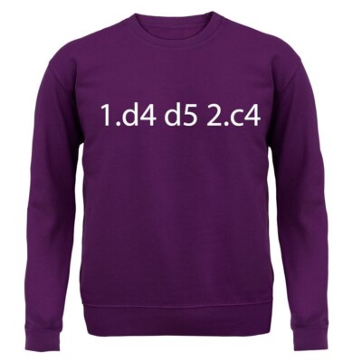 1. D4 D5 2. C4 Königin Gambit Schach '' Opening - Kinder Kapuzenpulli/Pulli -