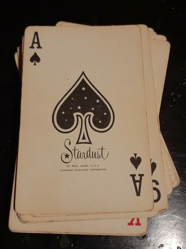 stardust pinochle Playing Cards norman rockwell winter dog, child & Ice Skater - Picture 2 of 4