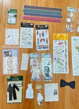 Scrapbooking Supplies Wedding Stickers Bridal Shower Hundreds Decor Pieces