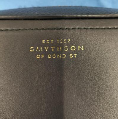 SMYTHSON Black Shoulder Bag for Women - Small with Gold Zip SMYTHSON Black Shoulder Bag for Women - Small with Gold Zip