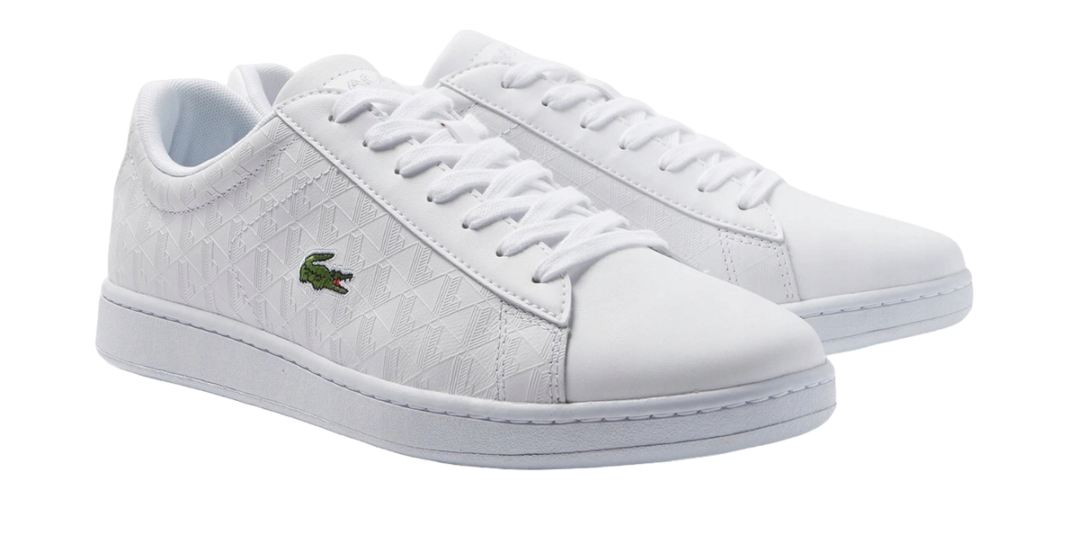 LACOSTE WHITE MENS SHOE CARNABY EVO 222 5 SMA 7-44SMA009821G | eBay
