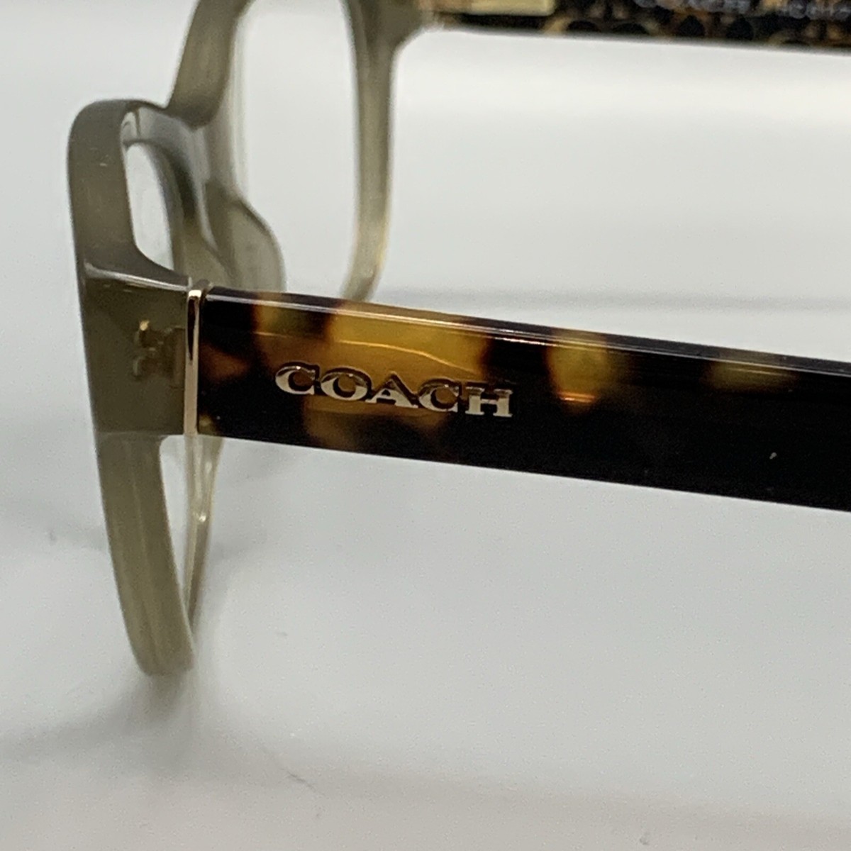 Coach Eyeglasses HC 6117 5508 Olive Green Tortoise Cat Eye  display picture 3