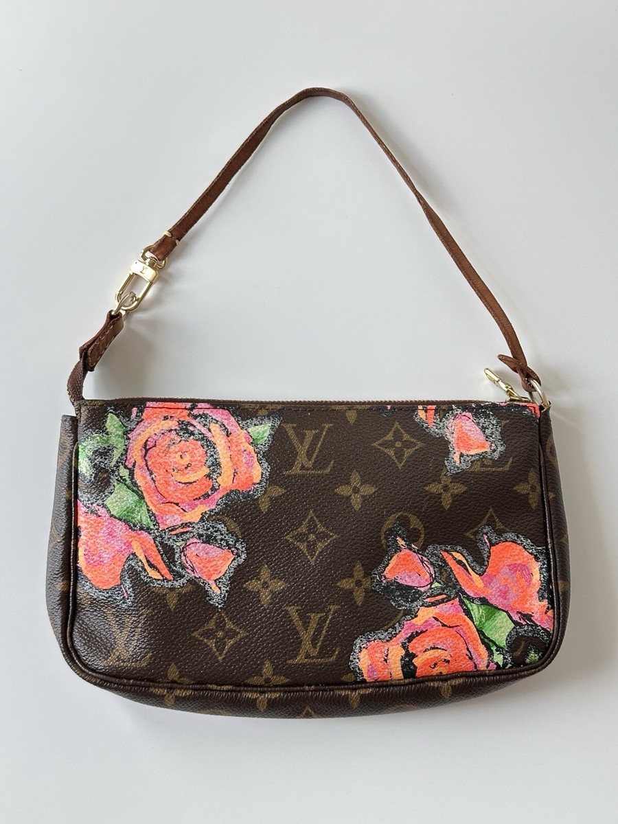 LOUIS VUITTON Pochette Bag Accessories Stephen Sprouse Roses LOUIS VUITTON Pochette Bag Accessories Stephen Sprouse Roses