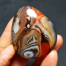 HOT78.3G Natural Polished Banded Agate Crystal Madagascar 4744+