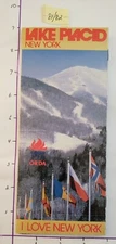 1981/82 LAKE PLACID N.Y. SKI BROCHURE. 8 PAGES IN MINT CONDITION.  SEE DESCRIP.