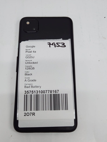 DEFECTIVE - Google Pixel 4a - 128GB - Black - Unlocked - G025J - 7953 - Afbeelding 4 van 4