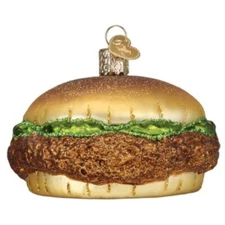 Old World Christmas CHICKEN SANDWICH (32567) Glass Ornament w/ OWC Box