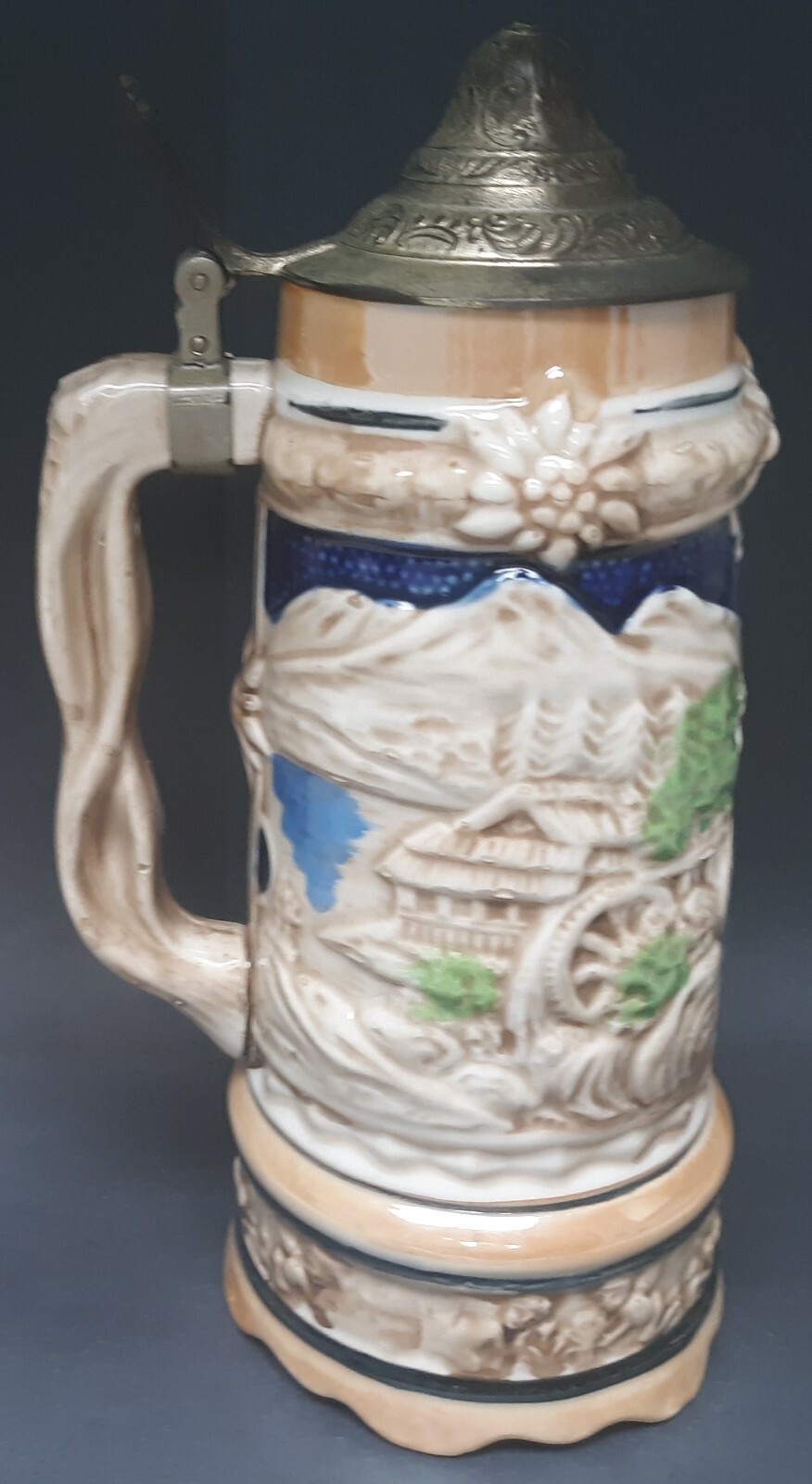 Working Vintage 9 inch Tall German Made MUSICAL BEER STEIN MUSIC BOX eBay