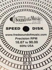 Record Player Strobe Mat Made In USA 60Hz ALL Speed Disc Best Accuracy sku6398
