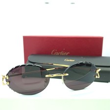 Cartier Ct0330S 002 Rimless Diamond Cut Sunglasses