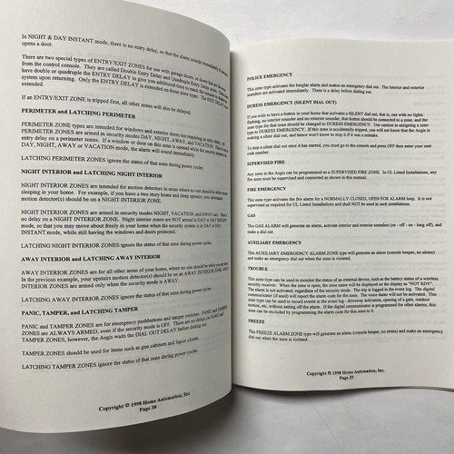 HAI Aegis Branded Installation manual and Owners manual New old stock 1998 - Picture 10 of 14