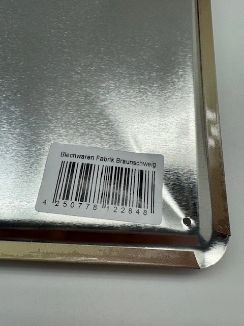 Eintracht Braunschweig Blechschild Meisterbier Dortmunder Union 20x30 cm 1967 - Bild 2 von 2