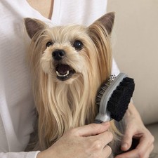 Furminator Doppelpflegeb&uuml;rste f&uuml;r alle Hunde + Katzen 2 B&uuml;rsten in 1-er B&uuml;rste