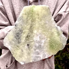 6.35LB Natural green cubic fluorite - quartz crystal mineral specimen