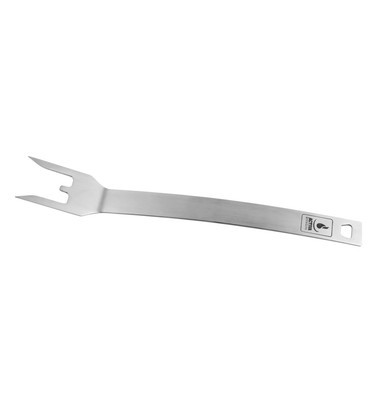 Grillgabel Edelstahl Grillen 42cm Activia Grillzubehör Würstchen Grillbesteck