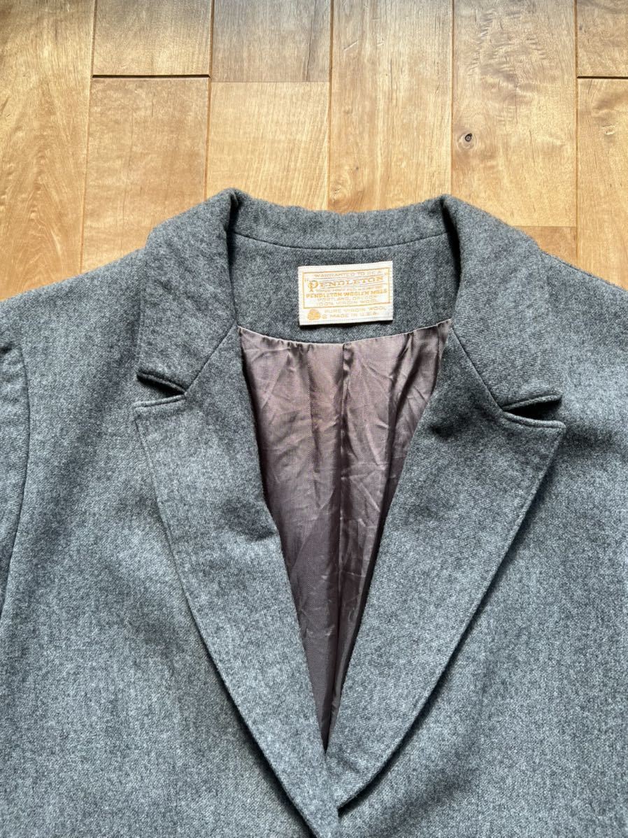 Pendleton Wool Tailored Jacket S USA Vintage Used - image 5