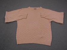 Vintage Victoria Dry Goods Sweater Womens Large L Pink Knit Made in USA 90s