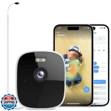 Maliton Smart Baby Monitor with Floor Stand, Baby Monitors with Camera and Au