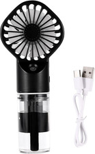 Ventilatore Nebulizzatore Portatile, ABS 4 Velocità Vento Regolabili Ricaricabil