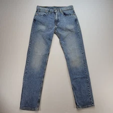 Levis 502 Jeans Mens 32x34 Blue Regular Tapered Mid Rise Light Wash Denim